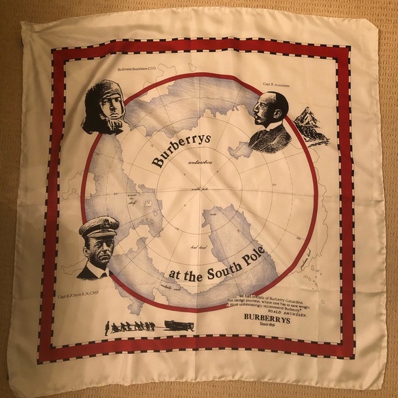 Authentic Vintage Burberry Silk Scarf Rare - Picture 4 of 7